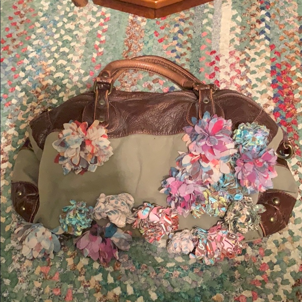 Anthropologie flowered purse